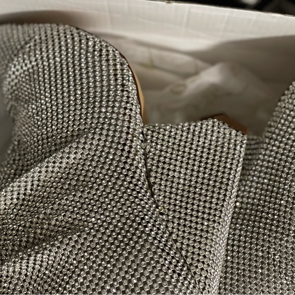 Crystal rhinestones are embellished slouch boots New with defeats - Picture 4 of 10